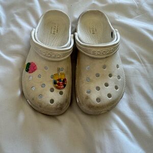 Girls Crocs Size 12 White